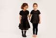 Black - Short Sleeve Ruffle Top