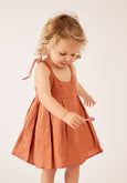 Rust - Strappy Dress + Frill Bloomers