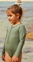 Olive - Long Sleeve One Piece